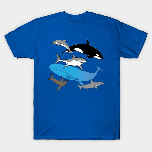 Marine life, wildlife gifts, Sealife Bliss T-Shirt by sandyo2ly